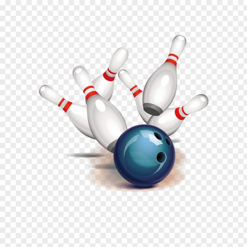 Vector Bowling Decoration Ball Pin Strike Clip Art PNG