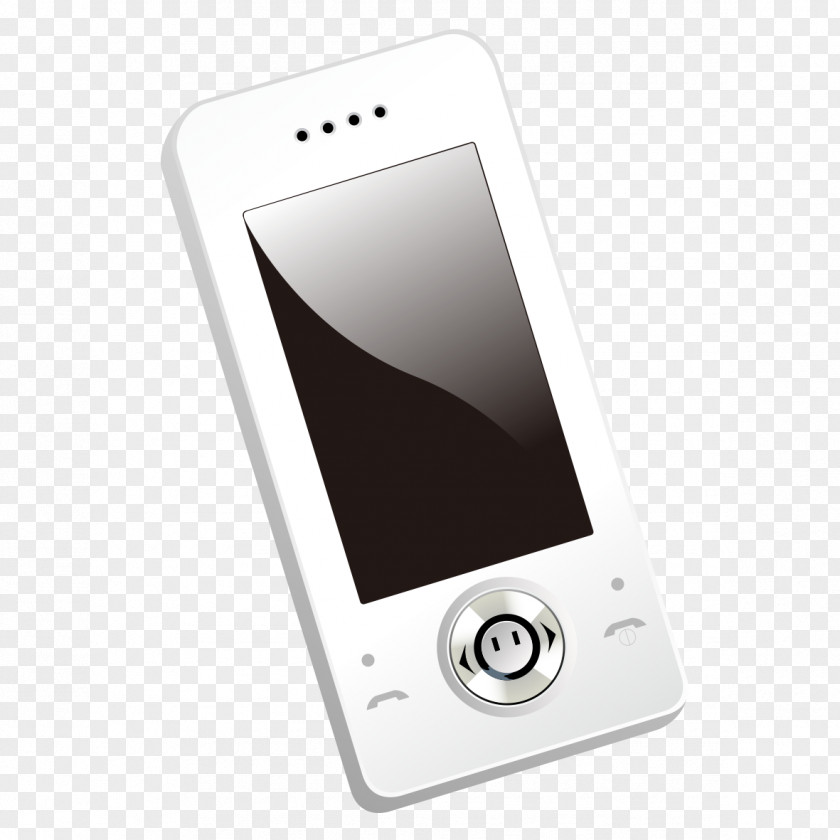 White Phone Model Feature Smartphone Multimedia Cellular Network PNG