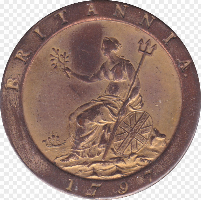 Coin Penny Copper Twopence Silver PNG