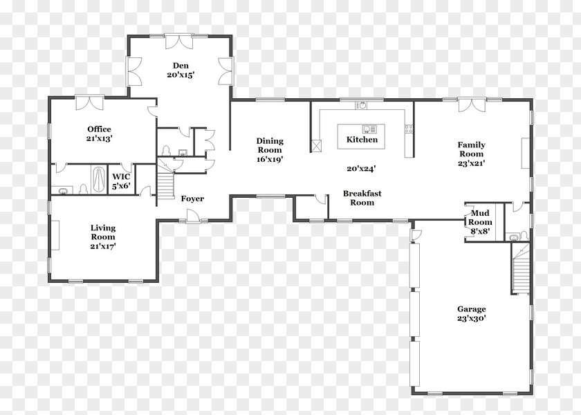 Design Floor Plan Line PNG