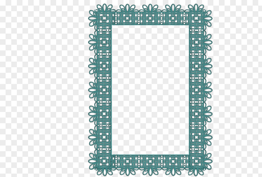 Picture Frames Blue Pattern PNG
