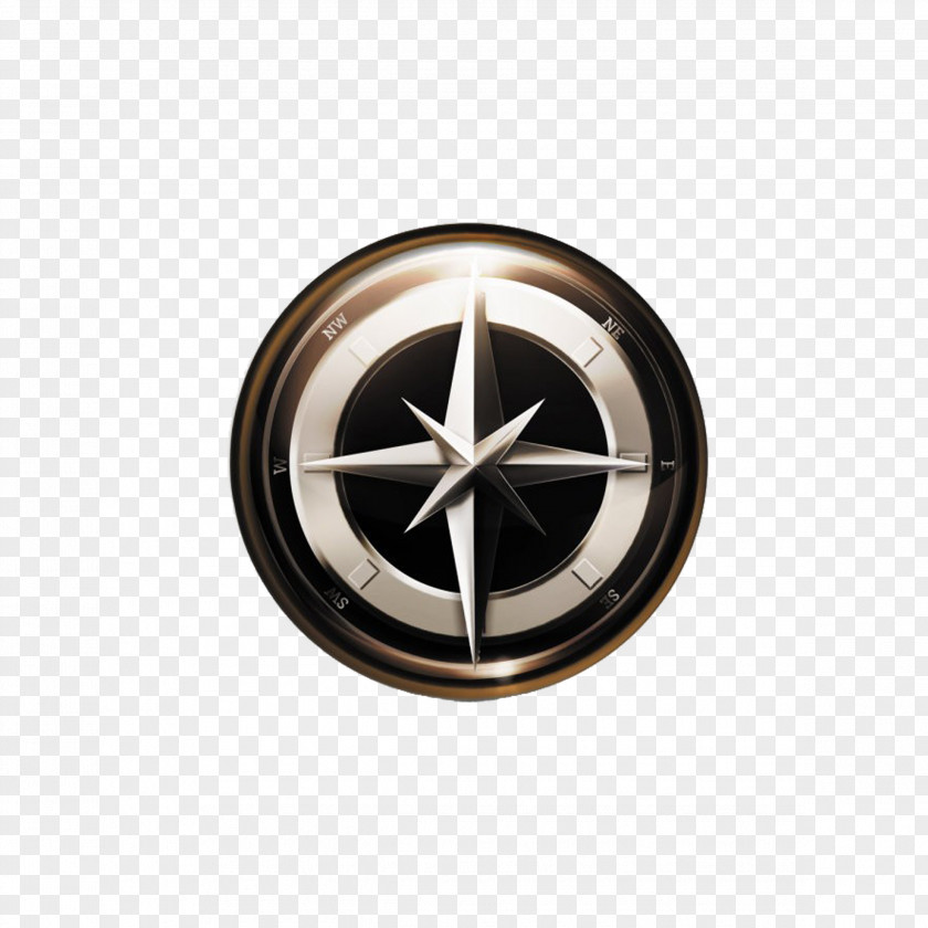 Creative Compass Navigation Icon PNG
