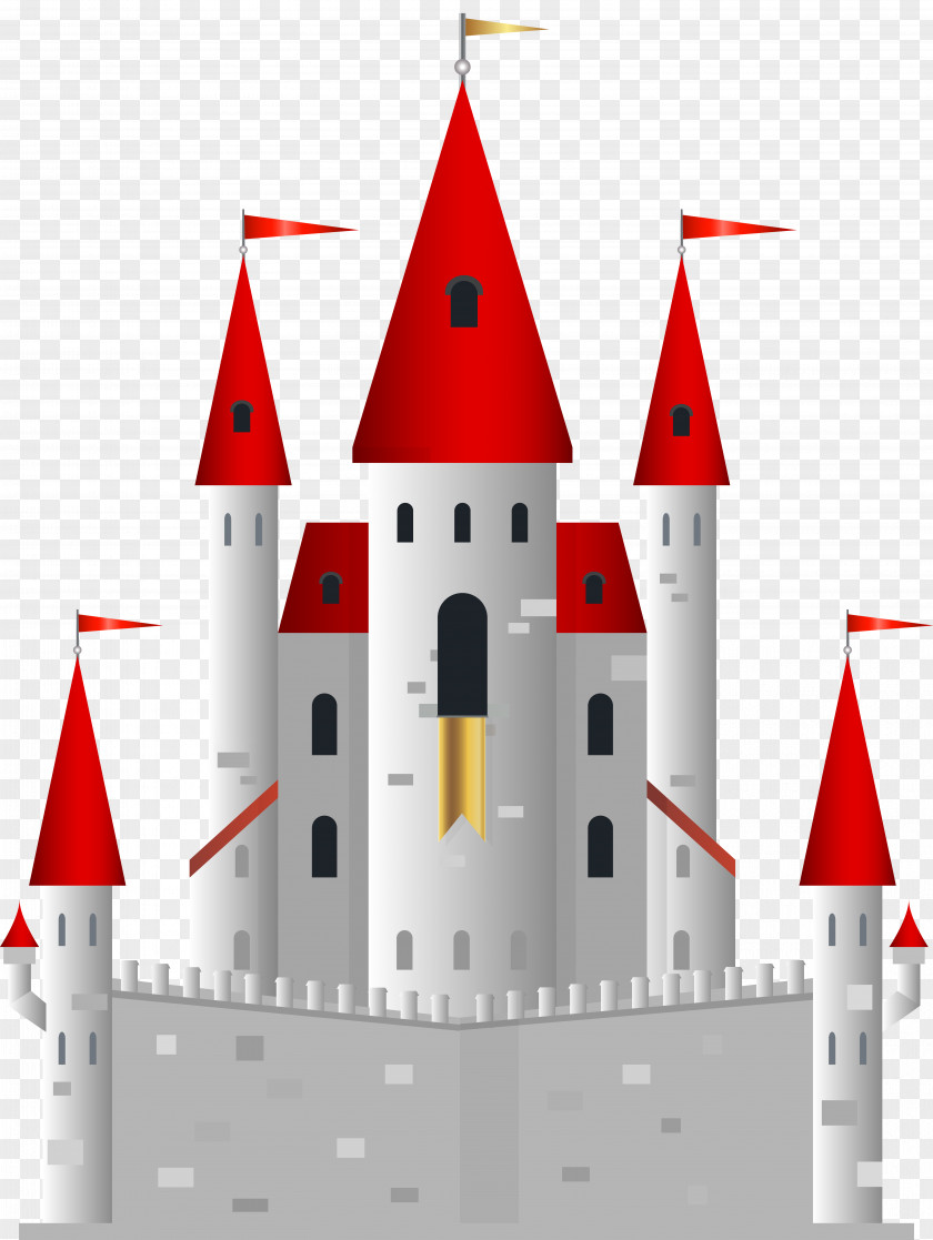 Fairytale Castle Clip Art Image PNG