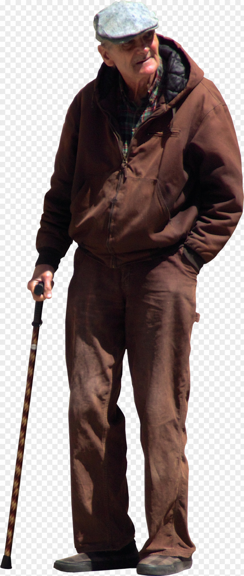 OLD MAN Old Age Walking Stick PNG