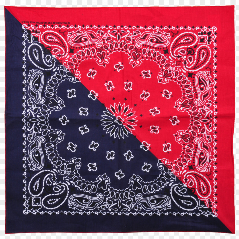 Bandana Handkerchief Paisley Cowboy Red PNG