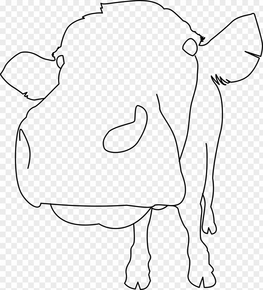 Clarabelle Cow Drawing Line Art PNG