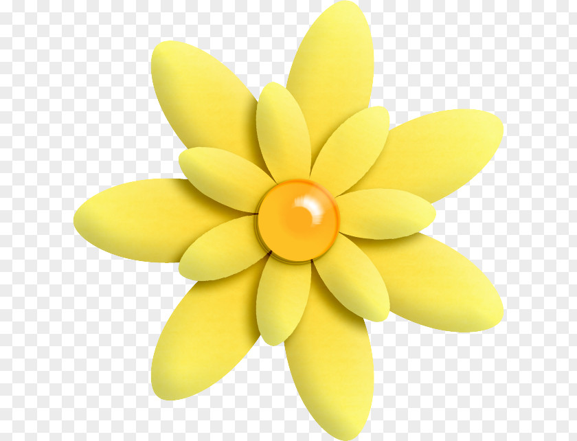 Flower Clip Art Paper Yellow PNG