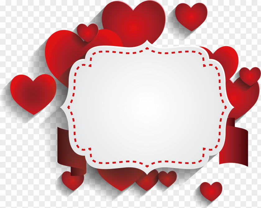 Romantic Text Decoration Valentine's Day Flyer Heart PNG