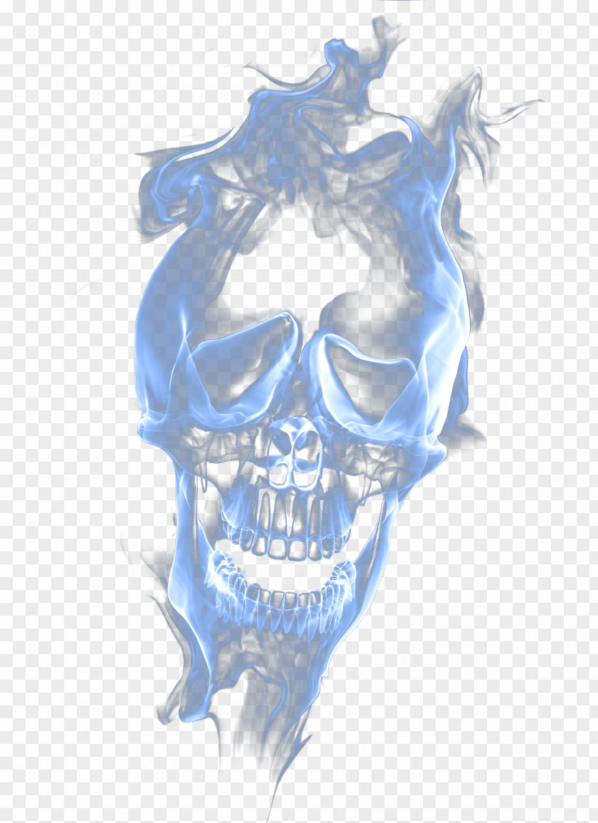 Smoke Smoking Skull PNG Skull, Blue smoke skull skeleton clipart PNG