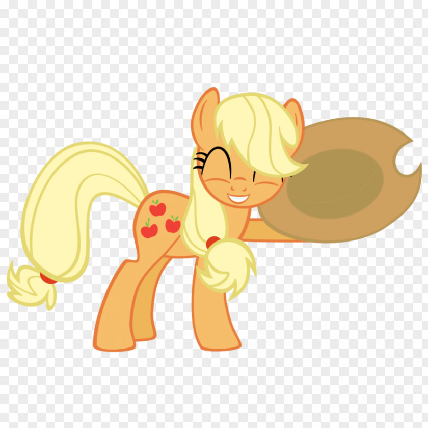 Horse Applejack Illustration Yellow Clip Art PNG