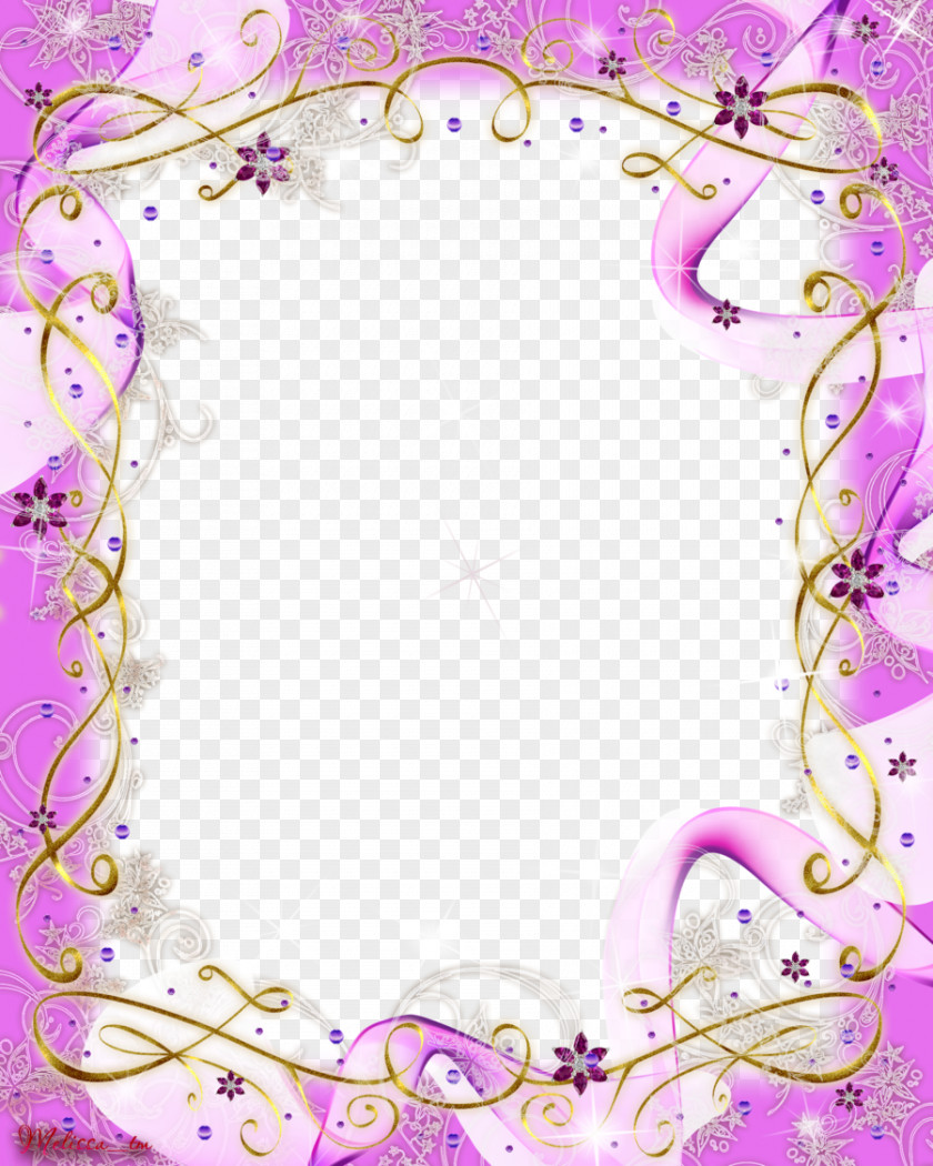Purple Frame Picture PNG