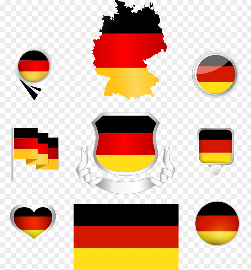 Vector Flag Of Spain Germany National Colours PNG