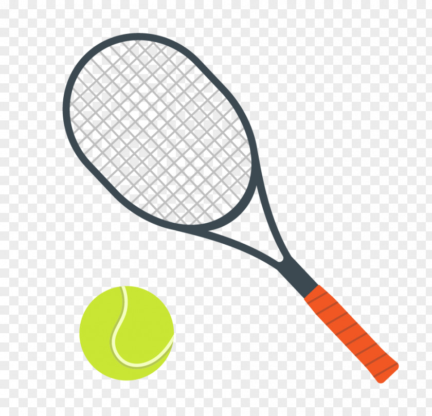 Vector Flat Tennis Racket Rakieta Tenisowa Head Clip Art PNG