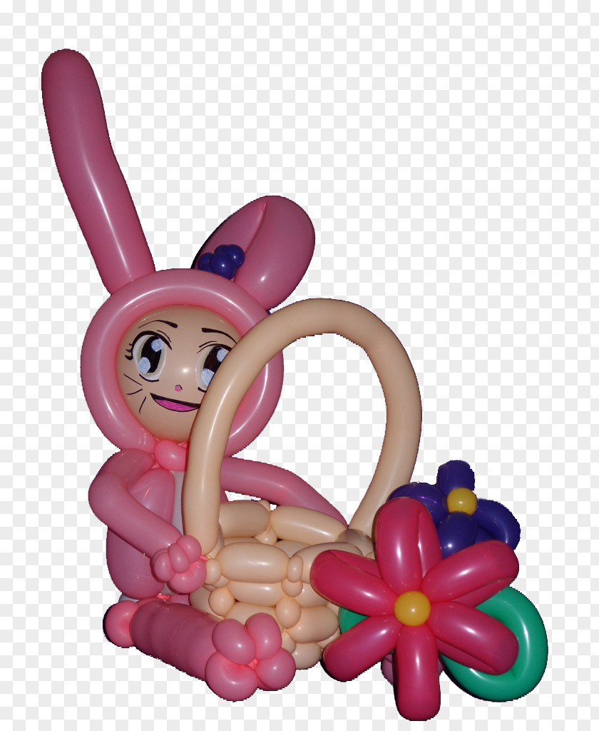 Bunny Princess Balloon Latex Toy Pipe Tube PNG