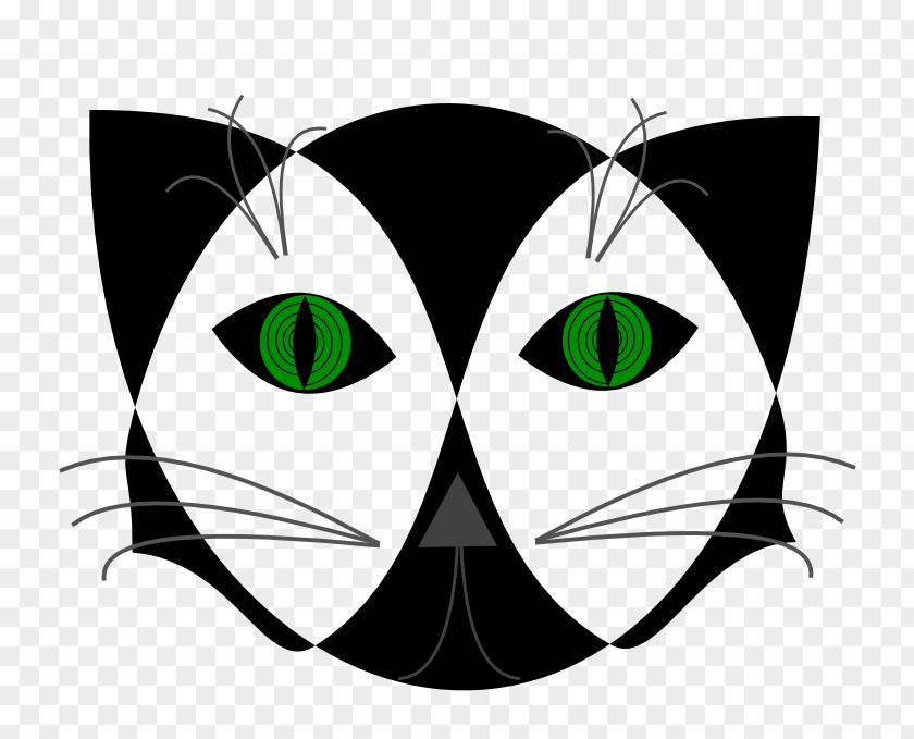 Pictures Of Black Cats With Green Eyes Cat Clip Art PNG