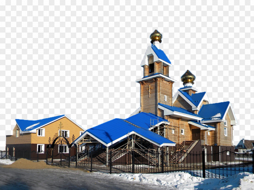 Russian Snow Blue And White Building Saint Basils Cathedral Orthodox Church Architecture Eastern PNG