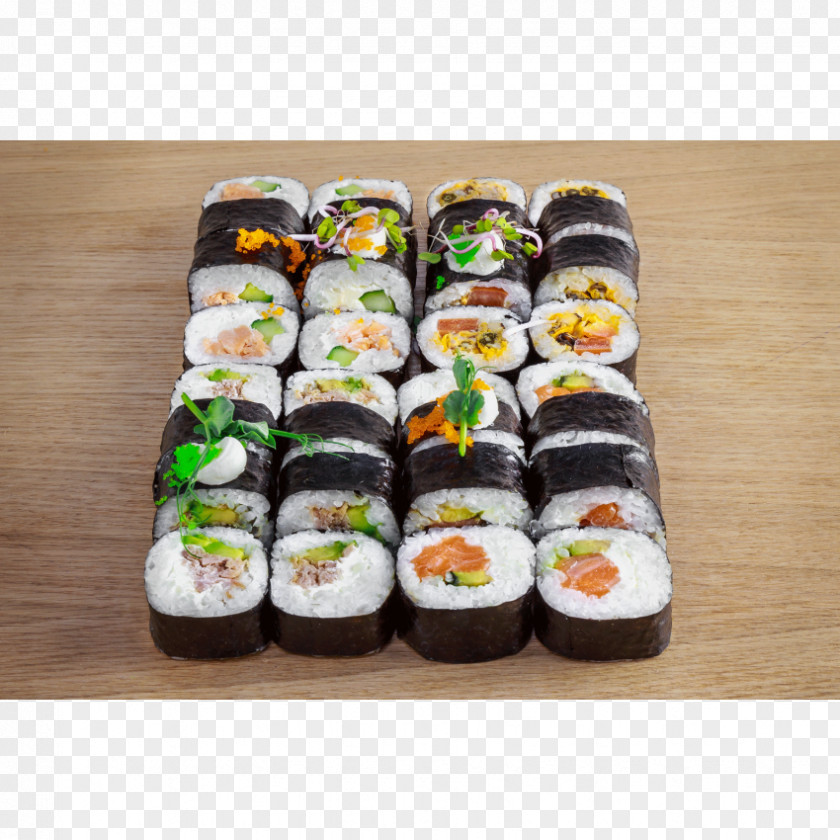 Sushi California Roll Gimbap Vegetarian Cuisine Nori PNG
