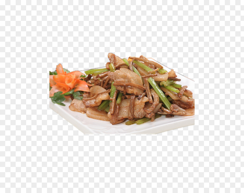 Agrocybe Fried Bacon Image Twice Cooked Pork Salt-cured Meat PNG