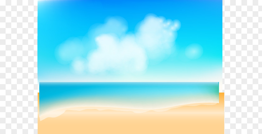 Beach Energy Sea Sky Wallpaper PNG
