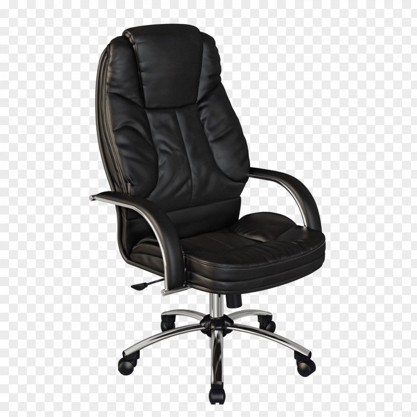 Chair Office & Desk Chairs Bonded Leather Furniture PNG