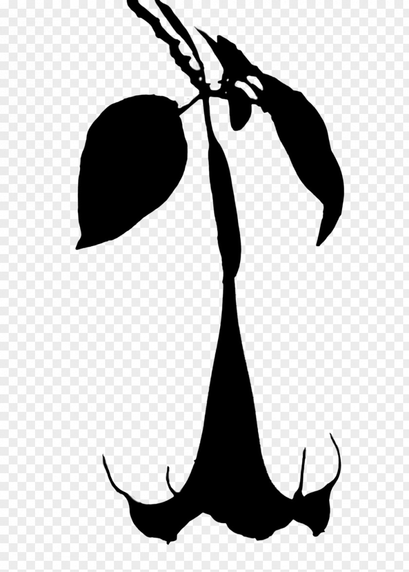 Clip Art Silhouette Line Flower Leaf PNG