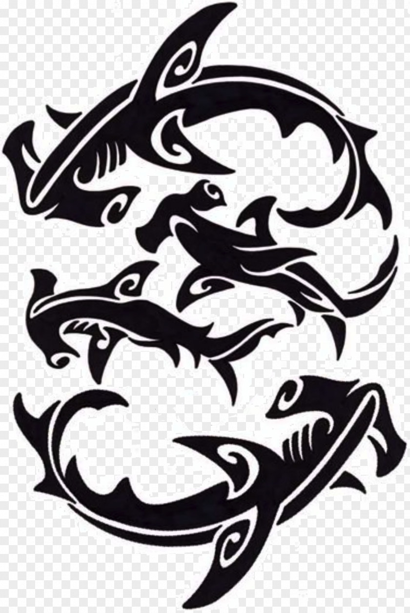 Logo Fish Great White Shark Background PNG