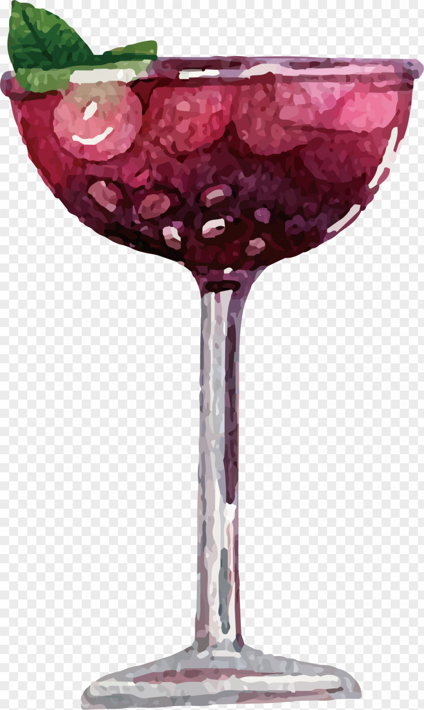 Purple Grape Juice Wine Cocktail Garnish Glass PNG