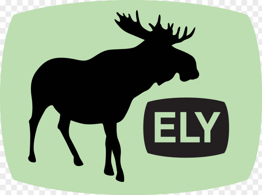 Silhouette Ely Moose Illustration Drawing PNG