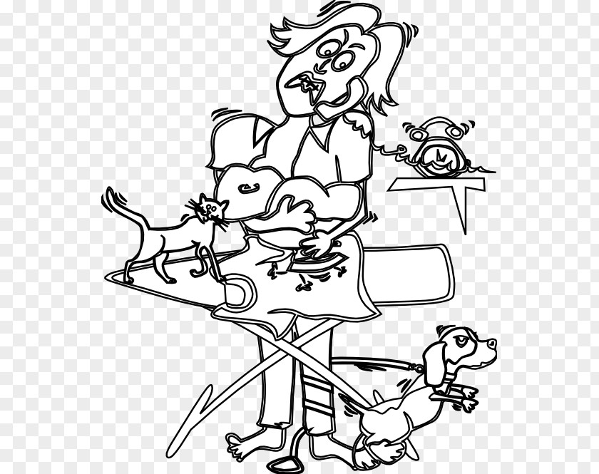 Busy Cliparts Black And White Mother Clip Art PNG