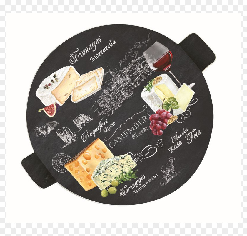 Cheese Porcelain Platter Knife Plate PNG