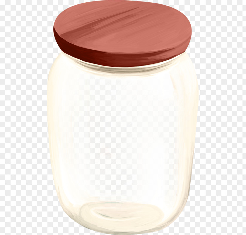 Hand-painted Clear Glass Food Storage Containers Lid PNG