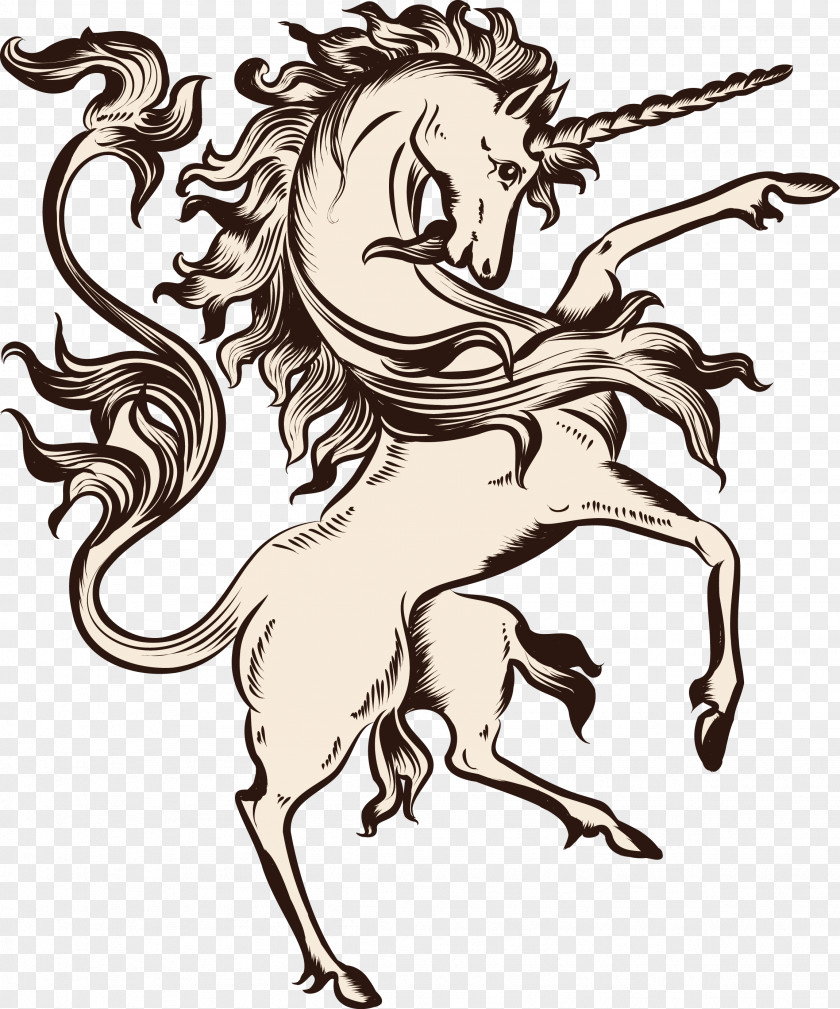Pegasus Vector Heraldry Stock Illustration PNG