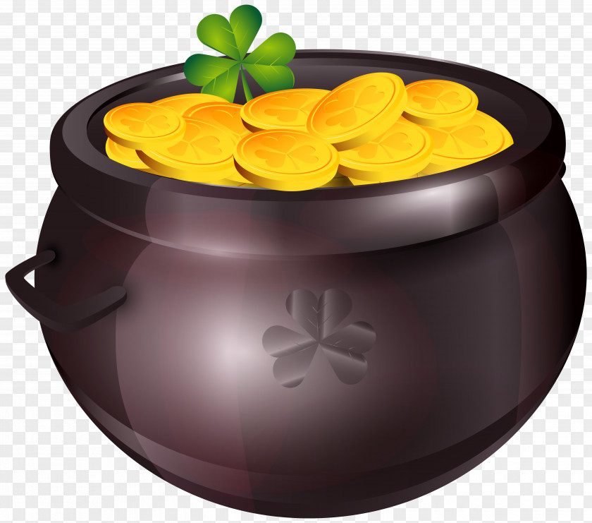 Pot Of Gold PNG Clipart Image Saint Patrick's Day Clip Art PNG