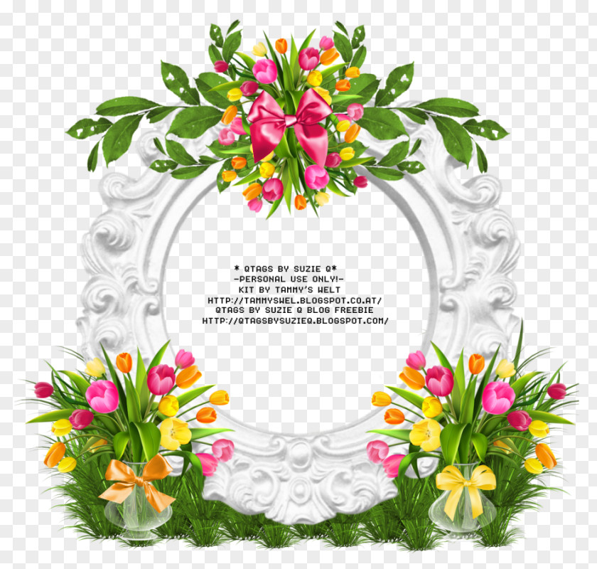 Easter Frame Cut Flowers Floral Design Floristry Petal PNG