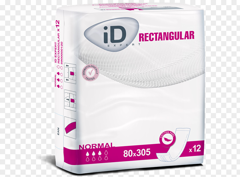 Rectangular Strip Diaper Urinary Incontinence Absorption Abena Slip PNG