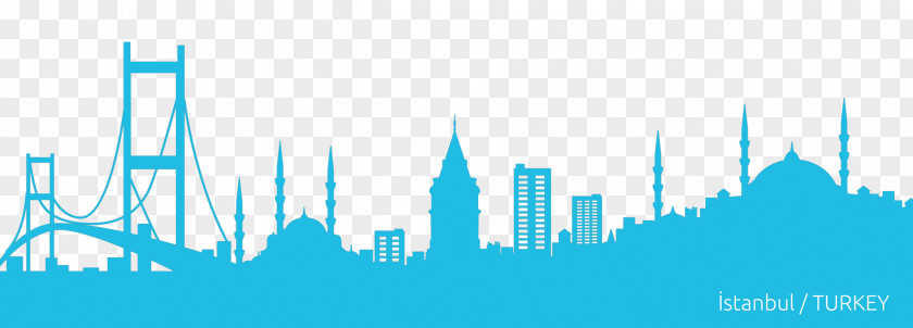 Silhouette Istanbul Sfax Skyline Drawing PNG