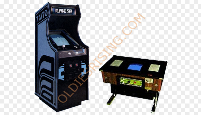 Alpine Skiing Ski Arcade Game Cabinet Taito Namco PNG