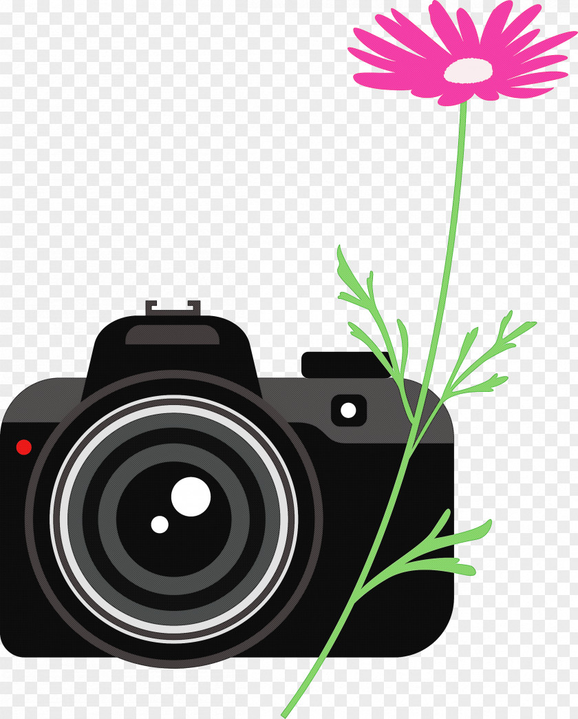 Camera Flower PNG