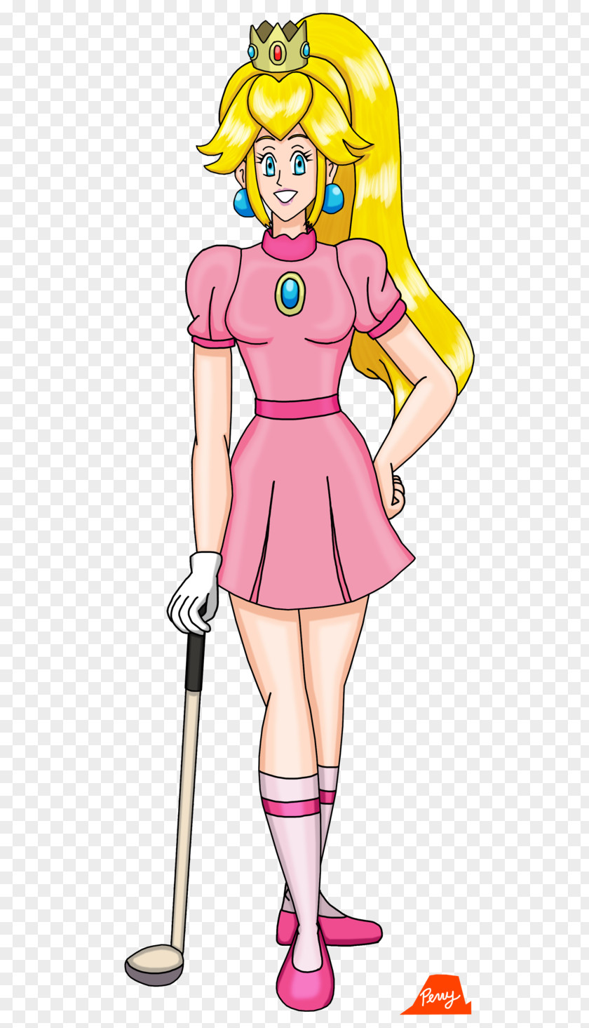 Golf Mario Golf: World Tour Advance Princess Peach Game Boy PNG