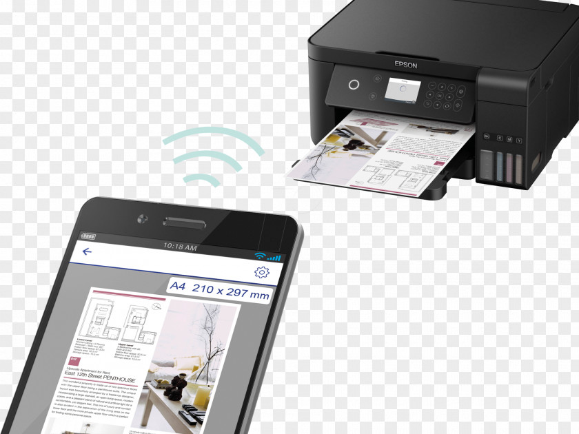 Printer Multi-function Epson Inkjet Printing Duplex PNG