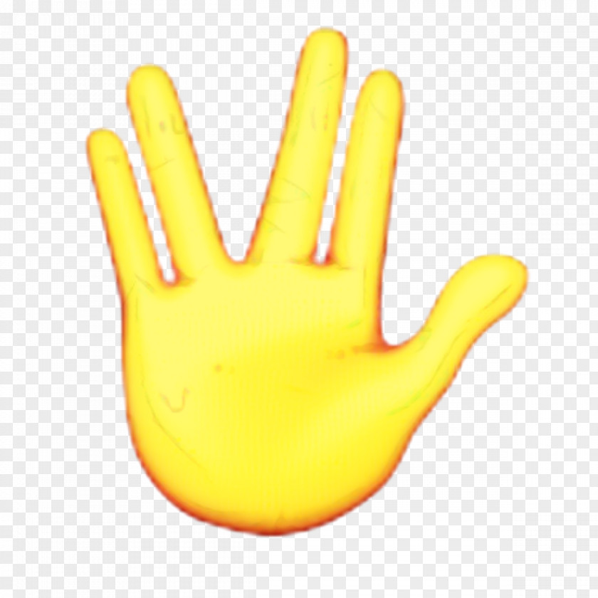 Thumb Gesture Yellow Background PNG
