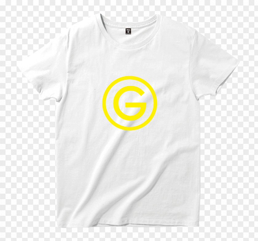 Yellow Mark T-shirt Sleeve Skreened Neckline PNG