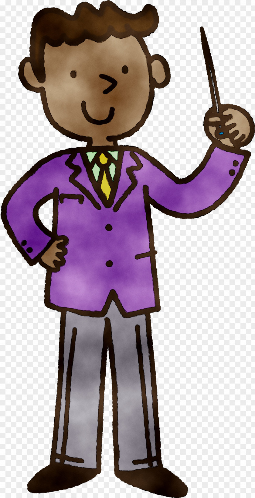 Cartoon Character Male Purple PNG