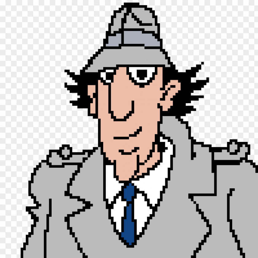 Inspector Gadget Minecraft Pixel Art Dr. Claw PNG