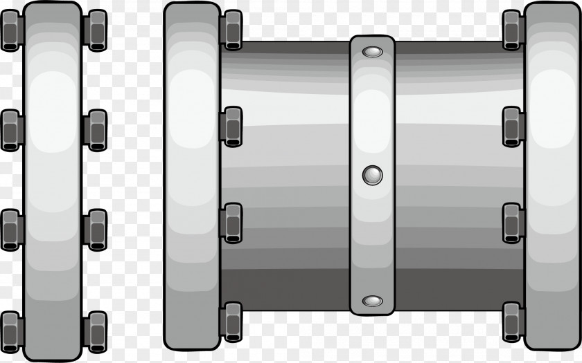 Iron Pipe Element Metal Steel PNG