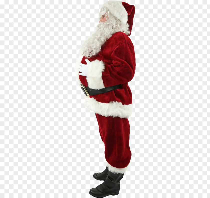 Satin Santa Claus (M) Costume Christmas Ornament Day PNG