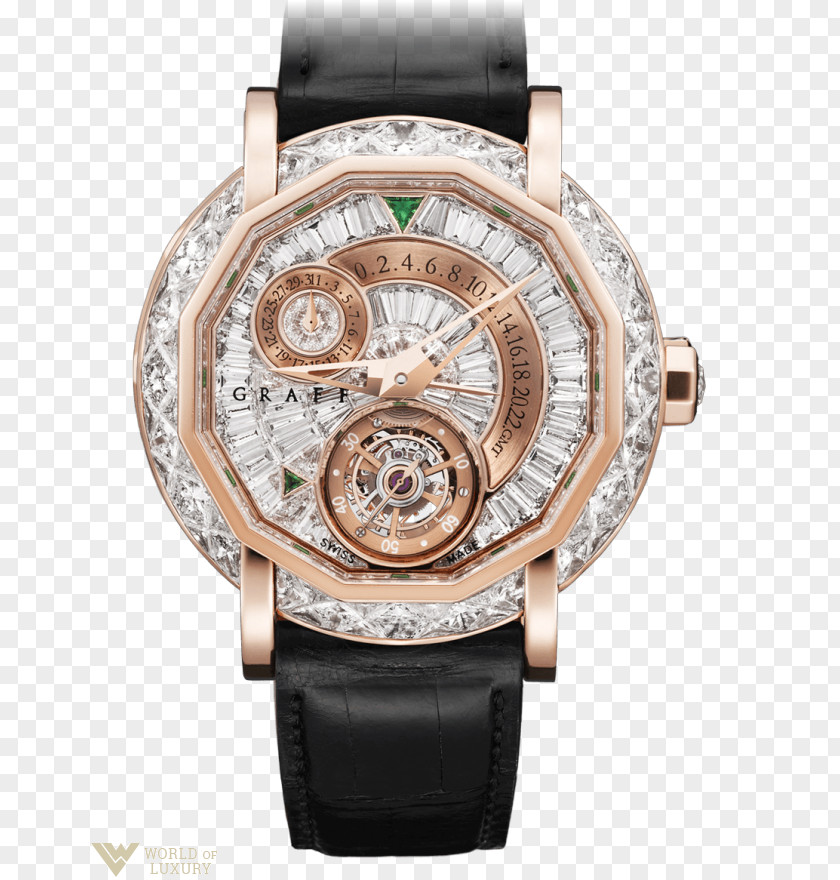 Watch Graff Diamonds Tourbillon Clock PNG