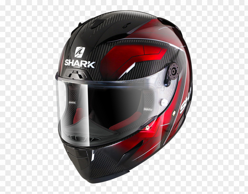 Motorcycle Helmets Shark Integraalhelm Red Carbon PNG