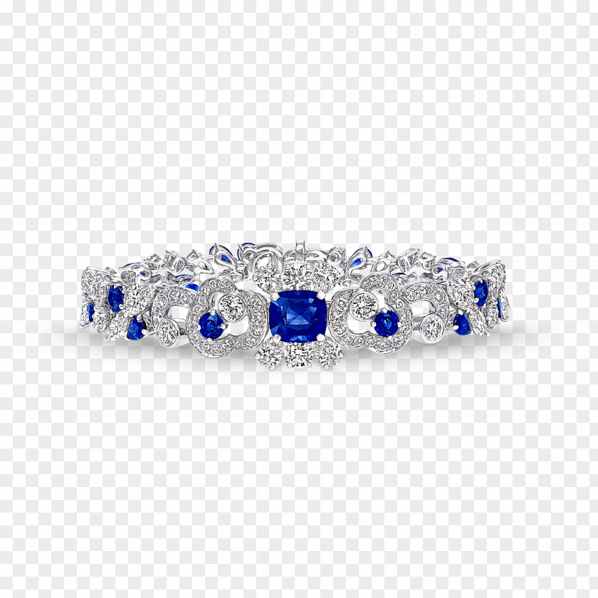 Sapphire Graff Diamonds Bracelet Jewellery PNG