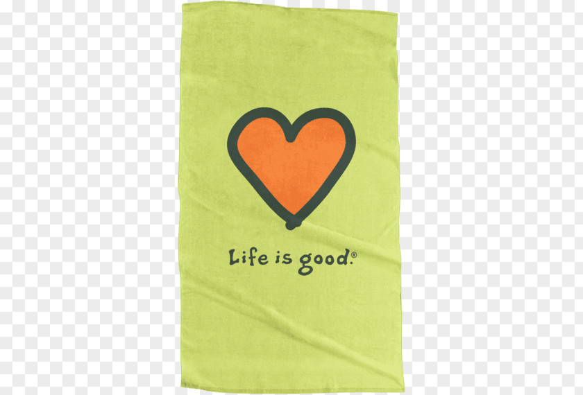 Beach Towel T-shirt Life Is Good Company Clothing Dress Heart PNG